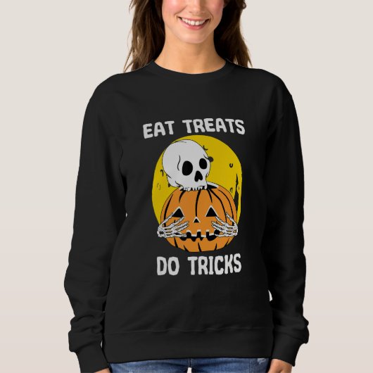 Eat Treks Halloween Scary Skelettest Trui (Voorkant)