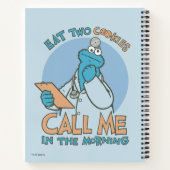 Eat Two Cookies, bel me in de ochtend Notitieboek (Achterkant)