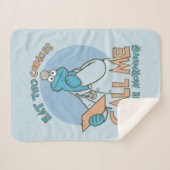 Eat Two Cookies, bel me in de ochtend Sherpa Deken (Voorkant (horizontaal))