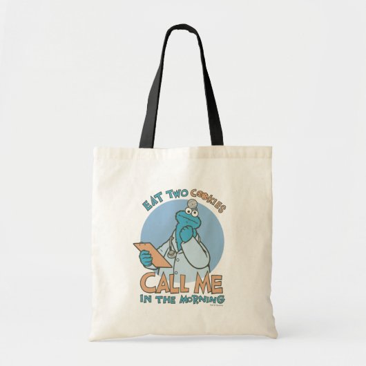 Eat Two Cookies, bel me in de ochtend Tote Bag (Voorkant)
