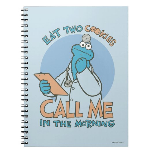 Eat Two Cookies, Call Me in the Morning Notitieboek (Voorkant)