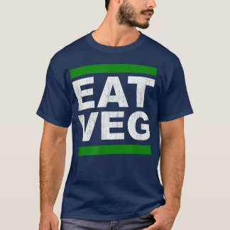 EAT VEG Vegan Vegetarian Herbivore Plant-based Ins T-shirt