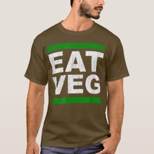 EAT VEG Vegan Vegetarian Herbivore Plant Insp T-shirt