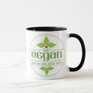 Eat Vegan en No One krijgt Hurt Mok