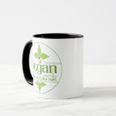 Eat Vegan en No One krijgt Hurt Mok (Voorkant links)
