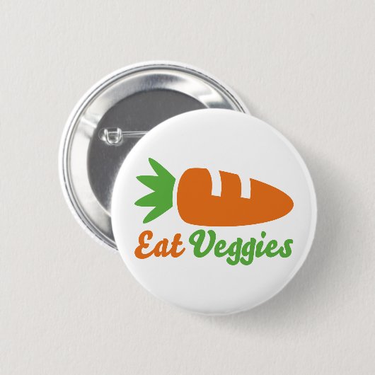 Eat Veggies Ronde Button 5,7 Cm (Voorkant /achterkant)