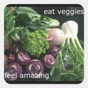 Eat Veggies - Voel Amazing Sticker
