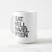 EAT WELL REIS VAAK KoffieMok (Voorkant links)