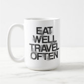 EAT WELL REIS VAAK KoffieMok (Links)