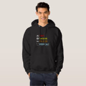Eat Work Slaap herhaal gewoonlijk dag Hoodie (Voorkant volledig)