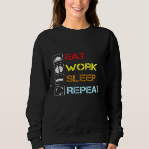 Eat Work Slaap herhaal gewoonlijk dag Trui