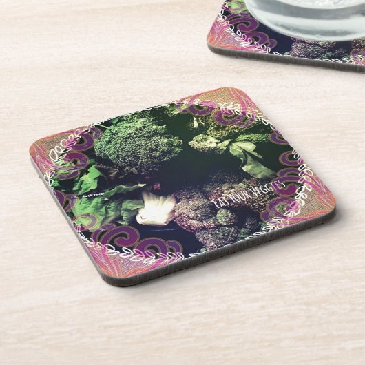 Eat Your Veggies Bier Onderzetter (Linkerzijde)