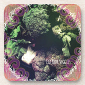 Eat Your Veggies Bier Onderzetter (Voorkant)