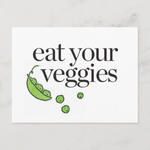 Eat Your Veggies Briefkaart
