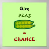 Eat Your Veggies geeft PEAS een Poster op het CHAN (Voorkant)
