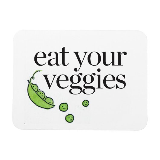 Eat Your Veggies Magneet (Horizontaal)