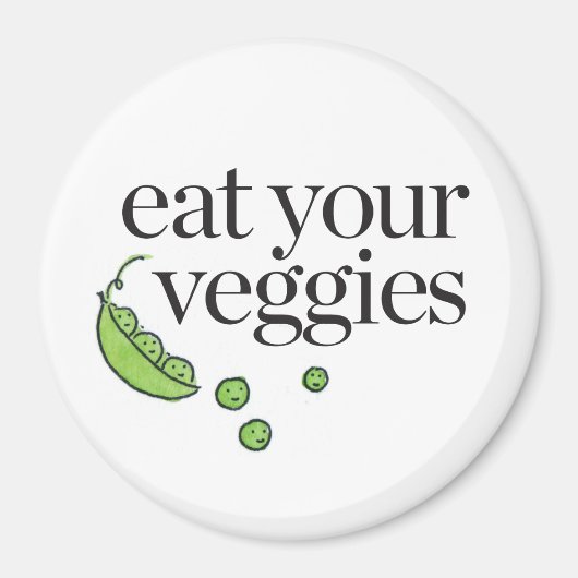 Eat Your Veggies Magneet (Voorkant)