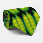 Eat Your Veggies Pea Pod Pattern Stropdas (Opgerold)