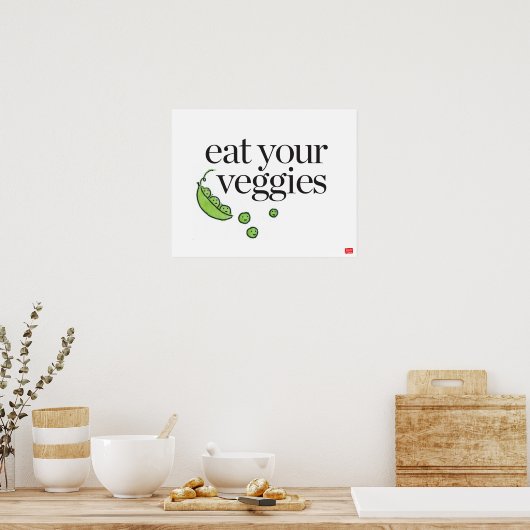 Eat Your Veggies Poster (Keuken)
