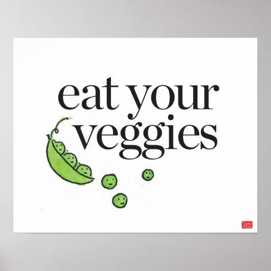 Eat Your Veggies Poster (Voorkant)