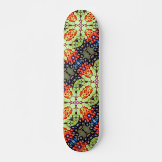 Eat Your Veggies Rainbow Colored Carrot Slices Persoonlijk Skateboard (Voorkant)