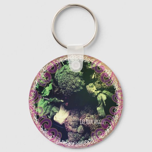Eat Your Veggies Sleutelhanger (Voorkant)