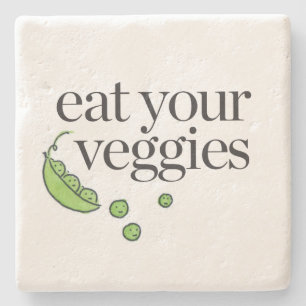 Eat Your Veggies Stenen Onderzetter