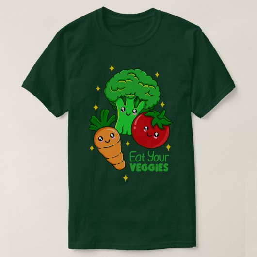 Eat Your Veggies T-shirt (Design voorkant)