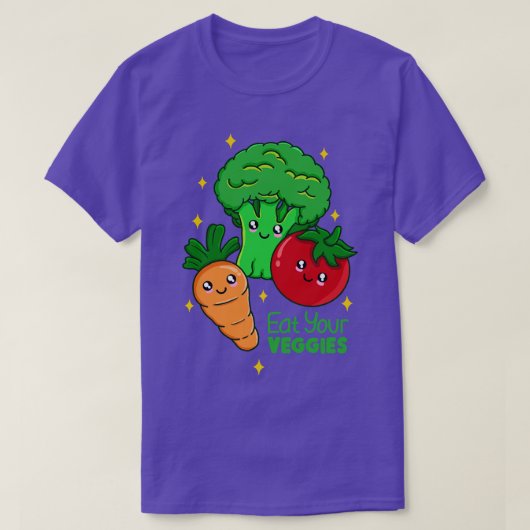Eat Your Veggies T-shirt (Design voorkant)