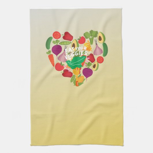 Eat Your Veggies Theedoek (Verticaal)
