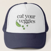 Eat Your Veggies Trucker Pet (Voorkant)