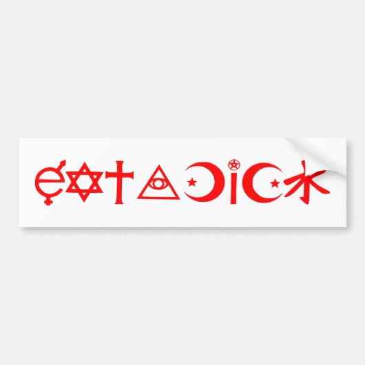 EatADick Bumpersticker (Voorkant)