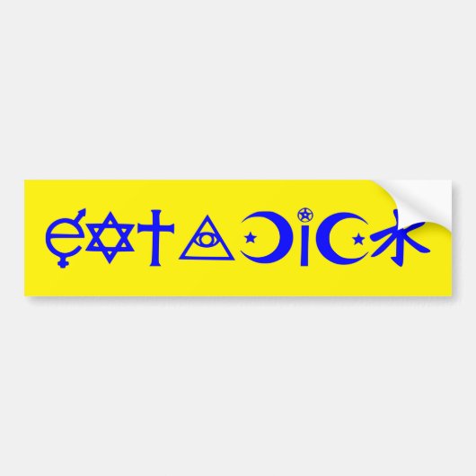 EatADick Bumpersticker (Voorkant)