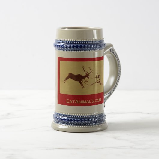 EatAnimals.com Classic Stein Bierpul (Voorkant rechts)