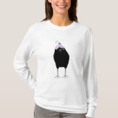 Eatende crème, dames met lange mouwen t-shirt (Voorkant)