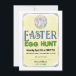Eater Egg Hunt Gele Waterverf Flyer Kaart<br><div class="desc">Vul je gegevens in.</div>