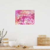 Eatglitter | Glamoureus roze Briefkaart Poster (Keuken)