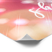 Eatglitter | Glamoureus roze Briefkaart Poster (Hoek)