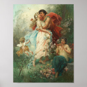 Eath of Love by Hans Zatzka - poster