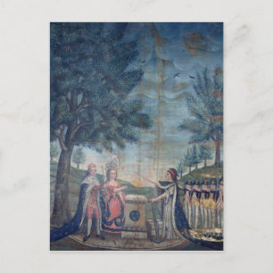 Eath of the King, the Queen Briefkaart