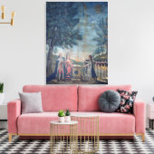 Eath of the King, the Queen Canvas Afdruk (Insitu (Woonkamer))