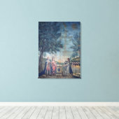 Eath of the King, the Queen Canvas Afdruk (Insitu (Houten vloer))