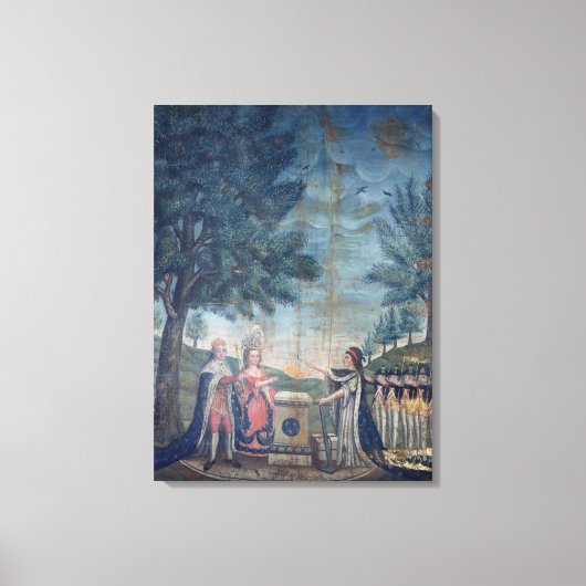 Eath of the King, the Queen Canvas Afdruk (Voorkant)