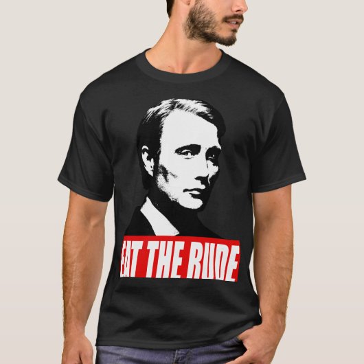 EATHE RUDE Hannibal Dark Background T-shirt (Voorkant)
