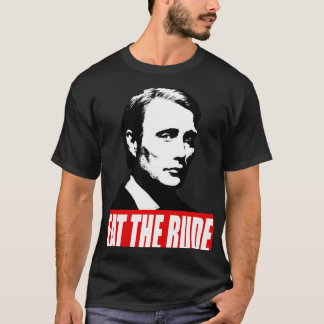 EATHE RUDE Hannibal Donkere Achtergrond T-shirt