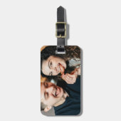 Eating Bacon Photo Customize Personalize Bagagelabel (Voorkant verticaal)