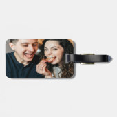 Eating Bacon Photo Customize Personalize Bagagelabel (Achterkant horizontaal)