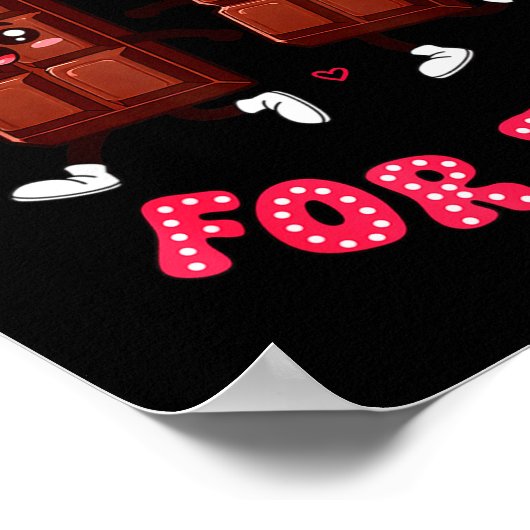 Eating Chocolate For Two Pregnancy Valentines Day  Poster (Hoek)