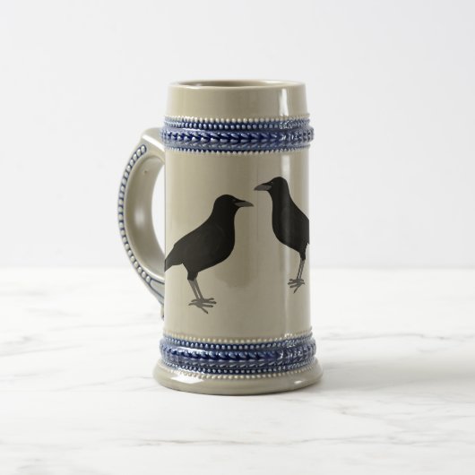 Eating Crow Stein Bierpul (Voorkant links)