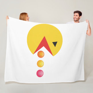 Eating Dot Fleece Deken